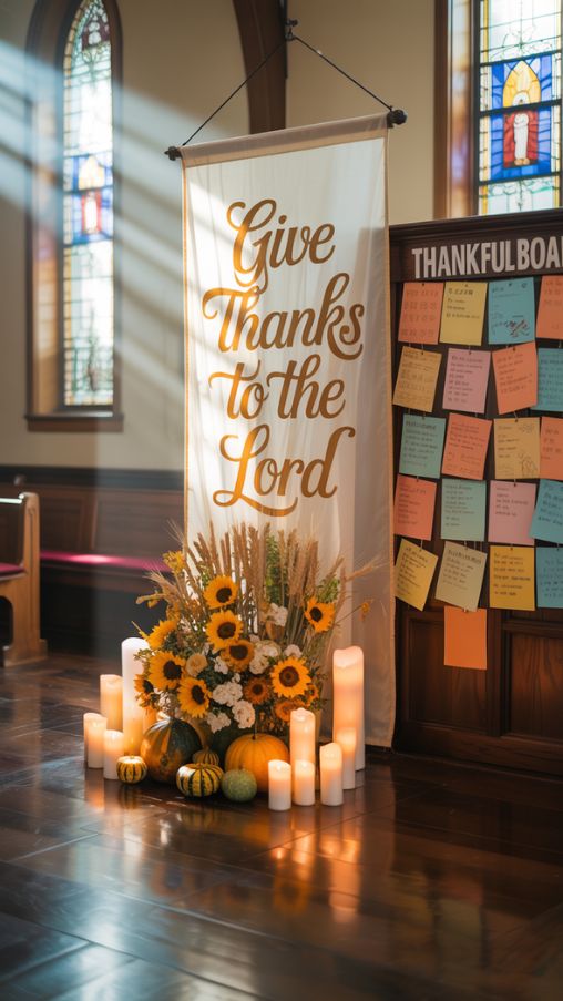 Church Thanksgiving Decoration Ideas