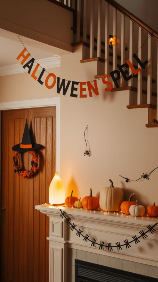 Easy Halloween Garlands and Wreaths