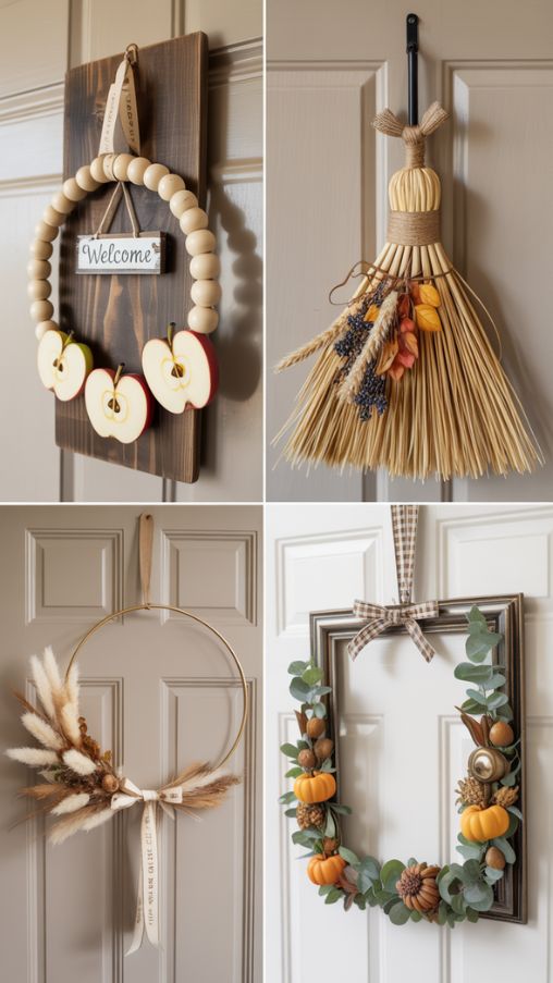 Fall Wreath Door Hangers & Alternative Ideas