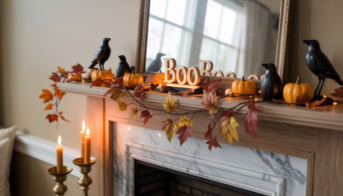 Halloween Mantle Decor