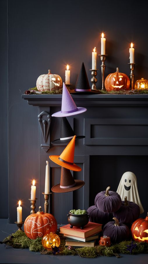 Halloween Mantle Decor for Parties