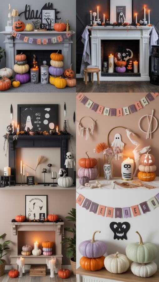 Halloween Mantle Decor for Parties