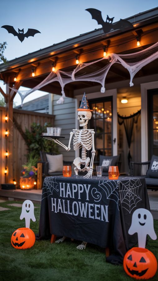 Halloween Party-Friendly Decor for Outdoors