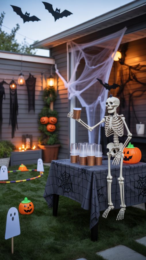 Halloween Party-Friendly Decor for Outdoors