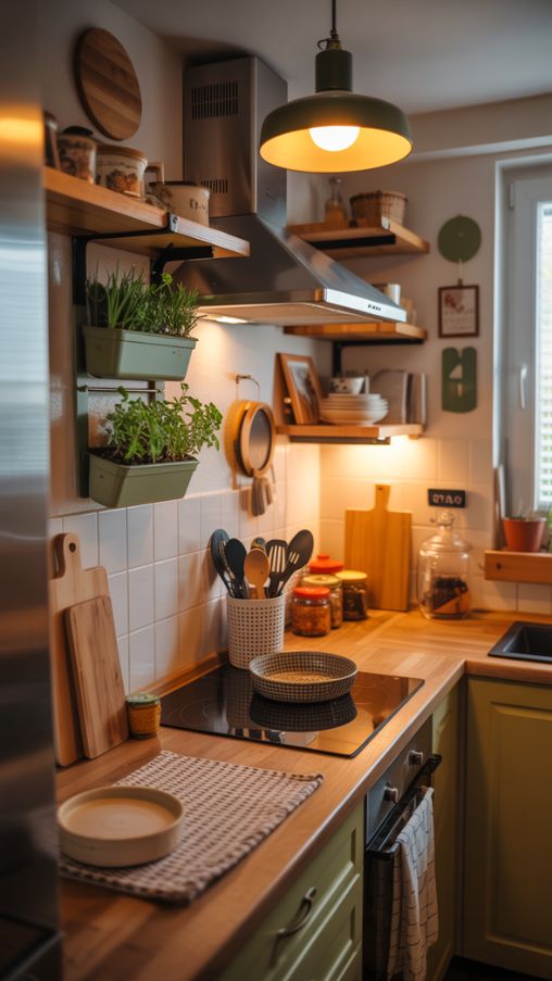 Kitchen Cozy Apartment Decor Tips