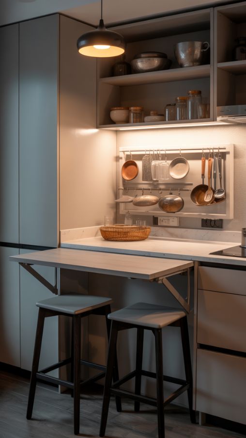 Kitchen and Dining in Small Apartments