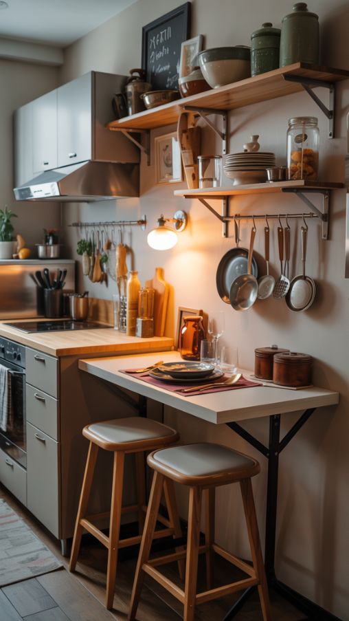 Kitchen and Dining in Small Apartments