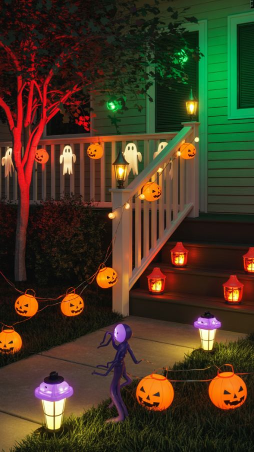 Lighting Tips for a Spooky or Cute Yard