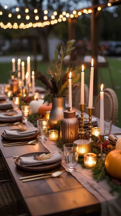 Lighting Your Thanksgiving Table