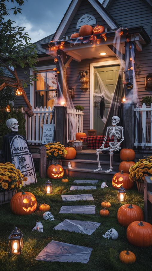 Outdoor Halloween Home Décor Ideas