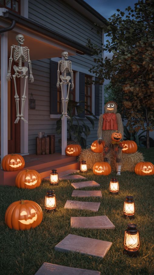 Outdoor Vintage Halloween Decor Ideas
