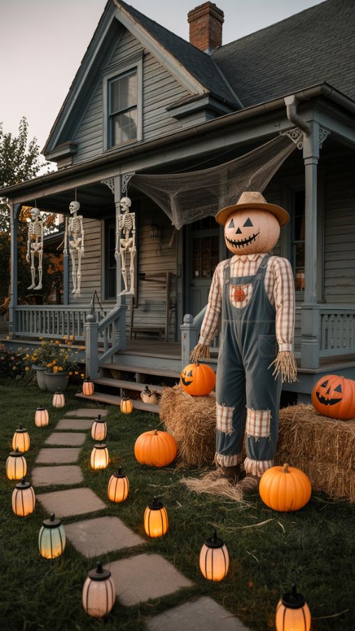 Outdoor Vintage Halloween Decor Ideas