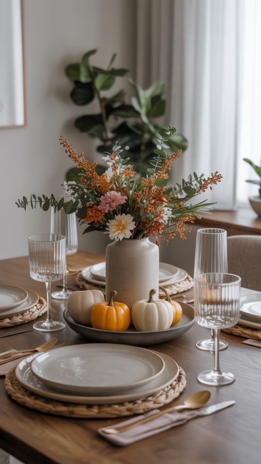 Thanksgiving Decorations Table Setting Ideas