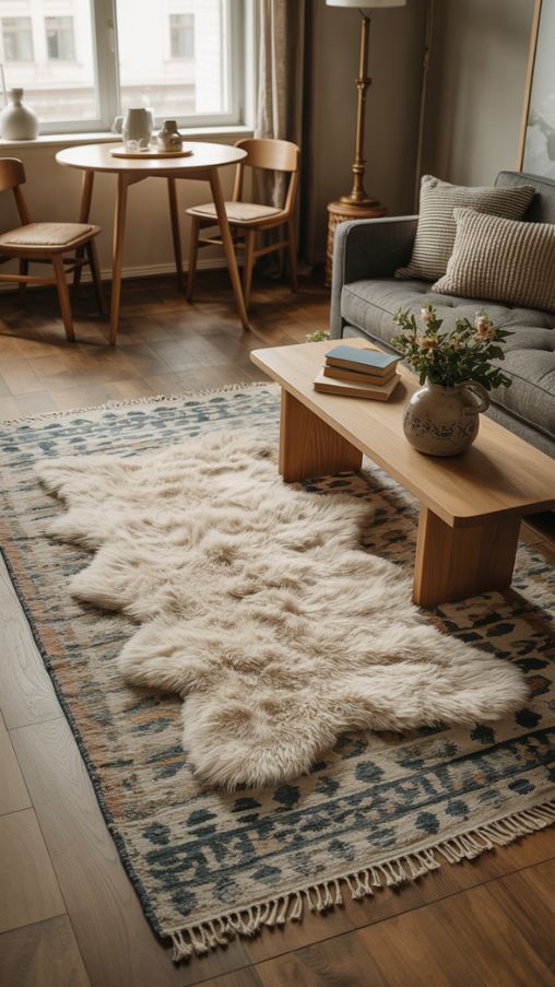 Use Rugs and Flooring to Define Space