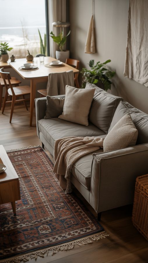 Use Rugs and Flooring to Define Space