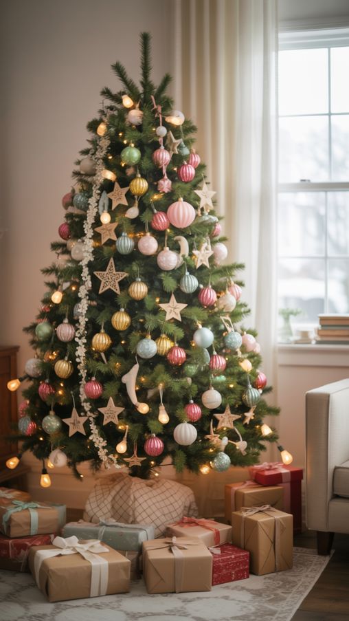 Vintage Christmas Tree Decorating Ideas