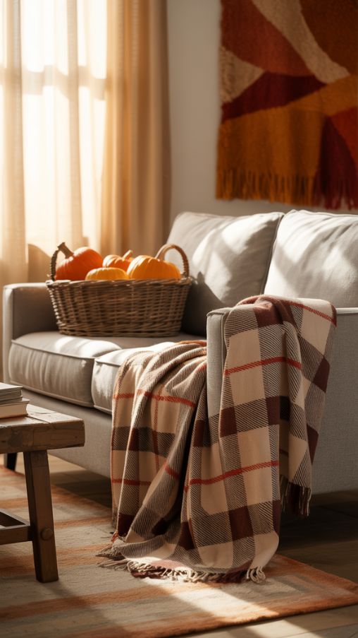 fall living room decor apartment