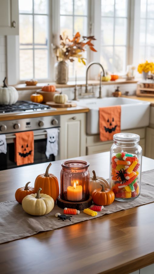 halloween decorations indoor kitchen