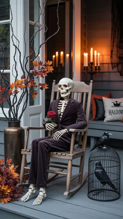halloween porch decorations scary