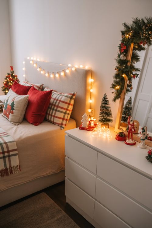 Apartment Christmas Bedroom Decor Ideas – Cozy and Festive Touches