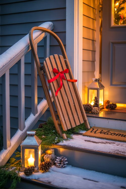 Base-Level Christmas Porch Decorating Ideas