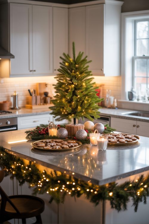 Christmas Kitchen Island Decor Ideas – Festive Holiday Centerpiece Inspiration