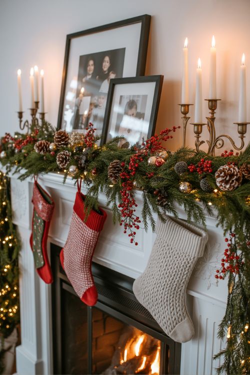 Christmas Mantel Decor Ideas to Elevate Your Fireplace