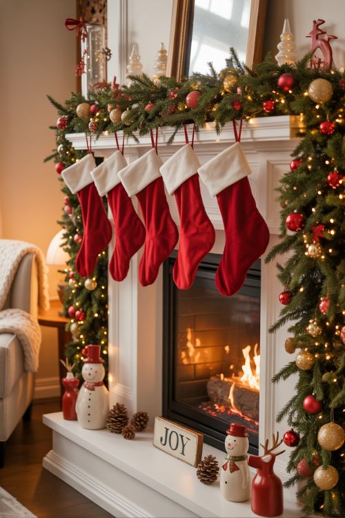 Christmas Mantle Ideas for a Warm and Festive Holiday Home