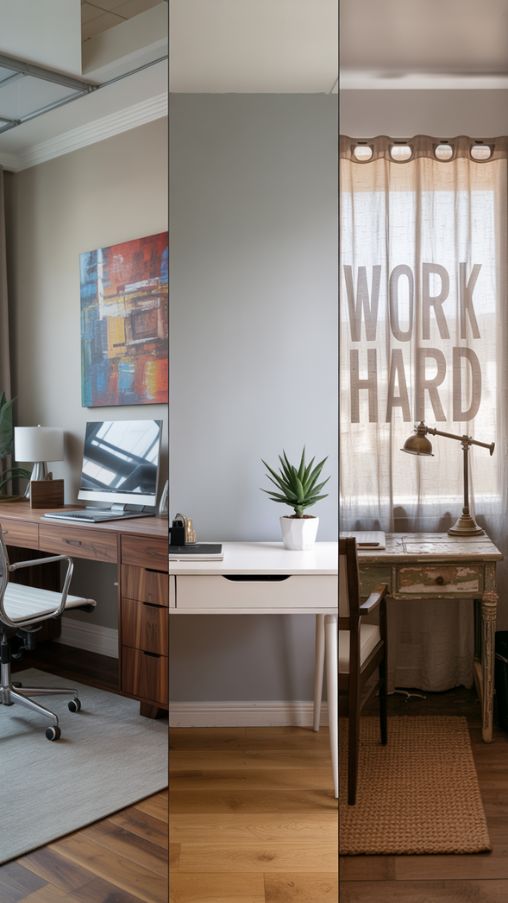 Contemporary vs Minimalist vs Rustic Home Office Ideas