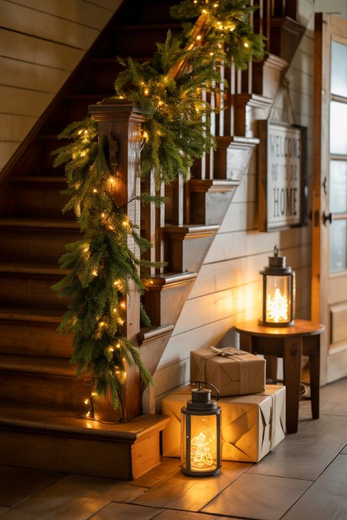 Country Christmas Decorations – Cozy Farmhouse Holiday Lighting Ideas
