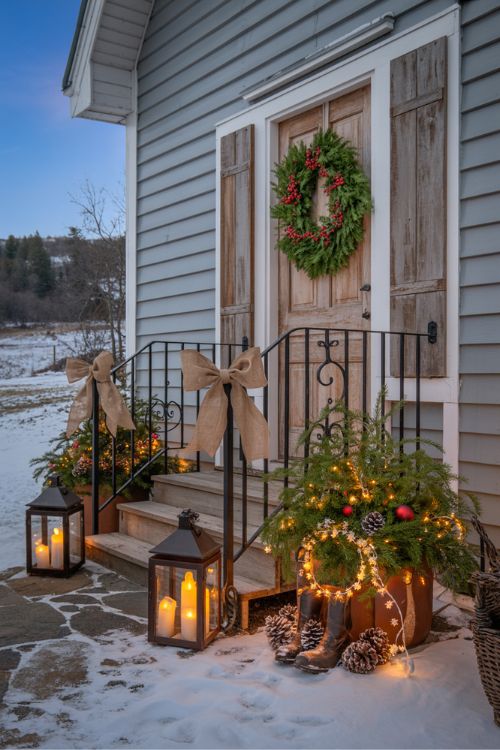Country Christmas Decorations – Rustic Outdoor Farmhouse Holiday Decor