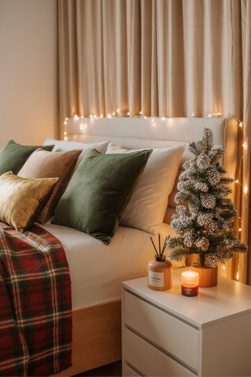 Cozy Bedroom Christmas Decorating Ideas for a Warm Holiday Retreat