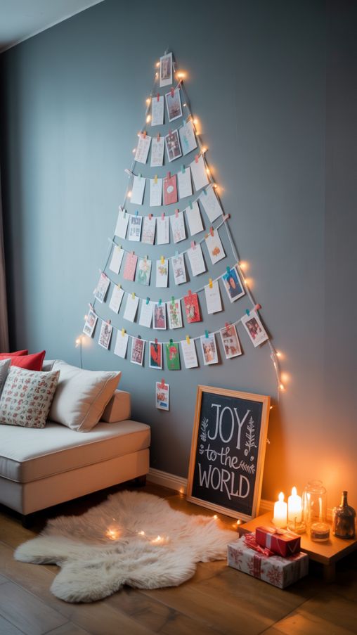 Creative and Decorative Wall Christmas Tree Ideas for a Festive Home