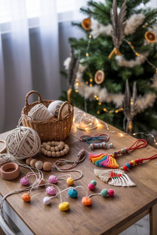 DIY Boho Christmas Ornaments – Handmade Holiday Crafts and Decorations