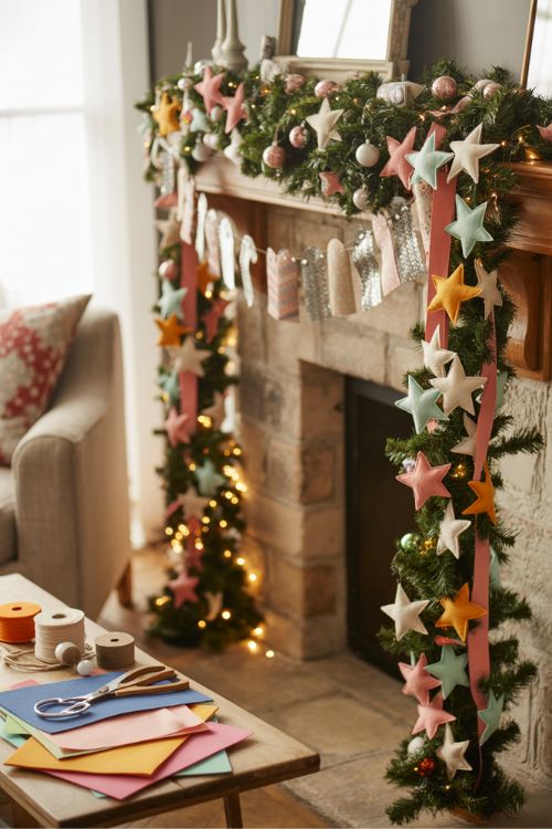 DIY Christmas Garlands and Banners for a Festive Home