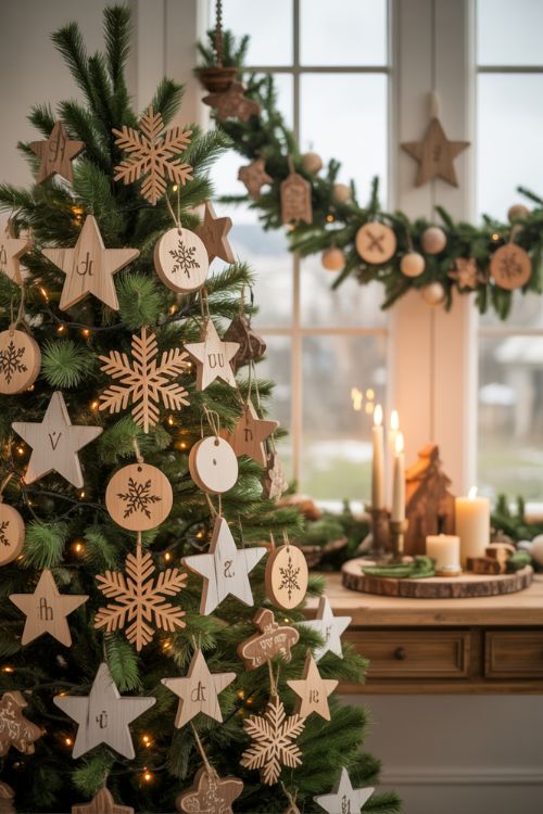 Decorating with Wooden Christmas Ornaments for a Cozy Holiday