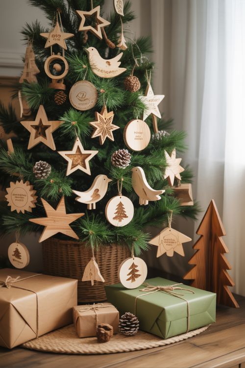 Eco-Friendly Wooden Christmas Ornaments for a Greener Holiday