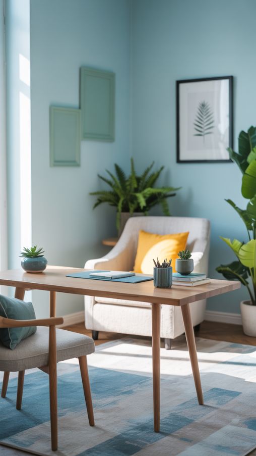 Effective Color Palettes for a Productive Home Office