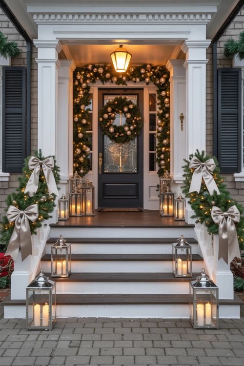 Extravagant Christmas Decor Ideas – Luxury Outdoor and Front Door Decorations