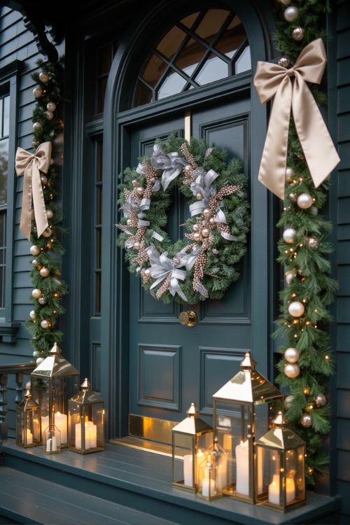 Extravagant Christmas Decor Ideas – Luxury Outdoor and Front Door Decorations