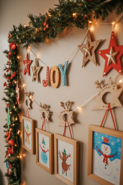 Family Craft Project Christmas Wall Decorations