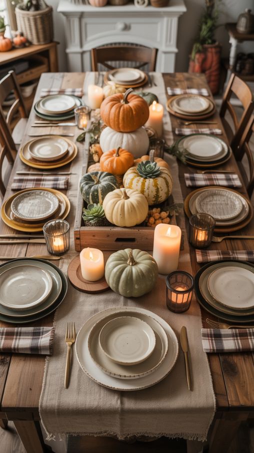 Farmhouse Dining Table Ideas for Thanksgiving