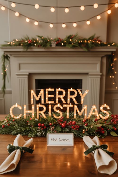 Festive Dining Room Christmas Room Decor Ideas