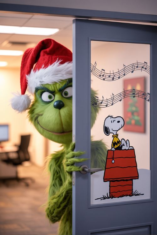 Grinch & Storybook Christmas Office Door Decorations