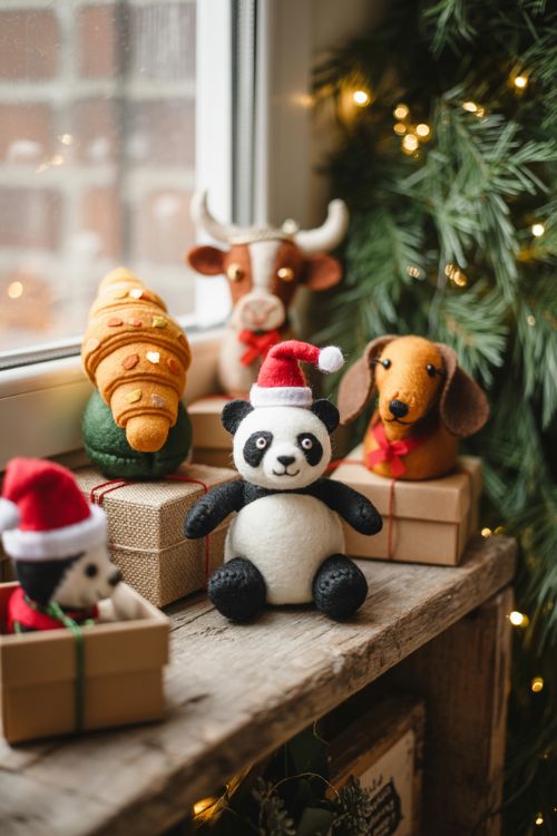 Handmade Felt Christmas Decorations – Unique Holiday Ornaments for Sale