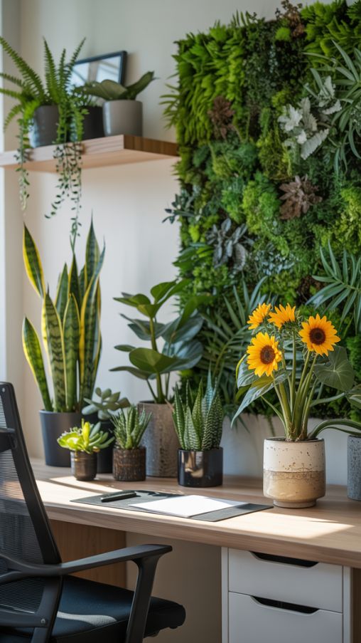 Incorporating Plants and Biophilic Design in Your Home Office