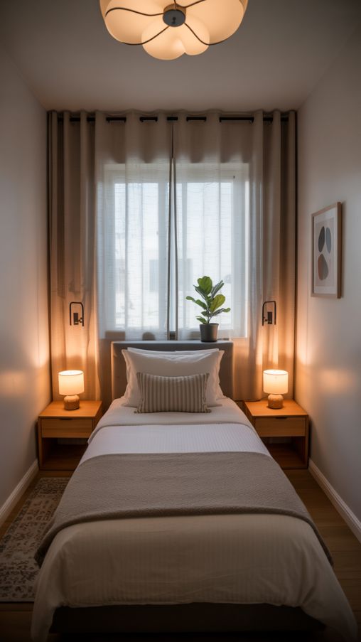 Lighting That Expands the Space in Small Guest Rooms