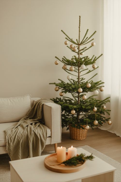 Neutral Color Palette – Minimalist Christmas Decor Ideas for a Serene Holiday