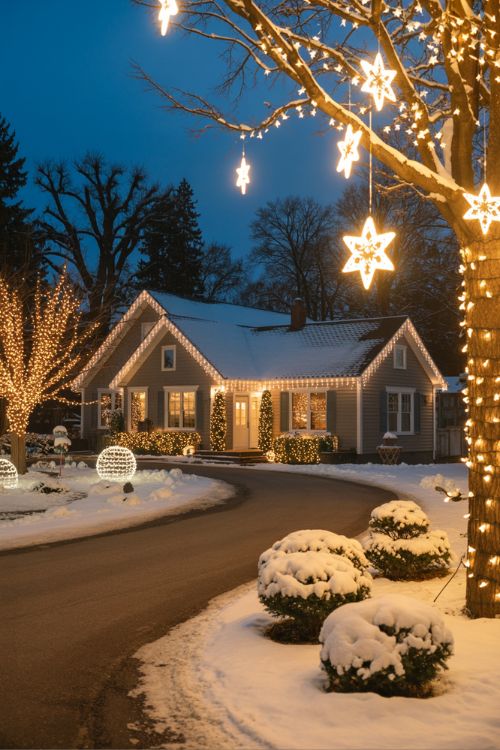 Outdoor Light Christmas Decorations – Icicle, Walkway, and Starlight Displays