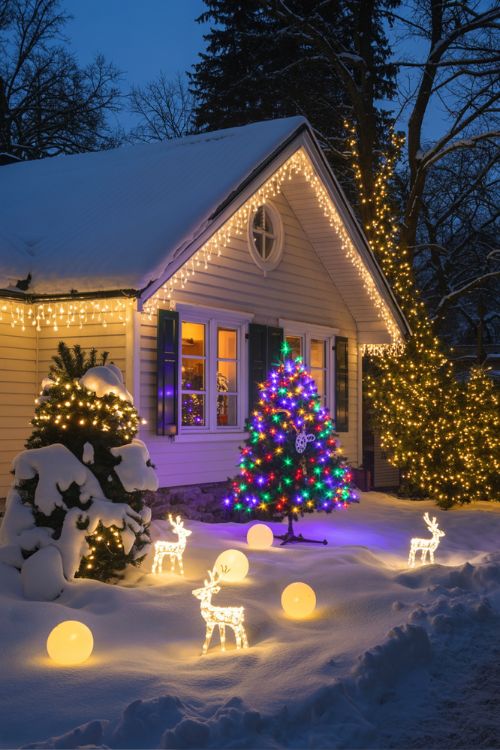 Popular Light Christmas Decoration Themes – Classic, Modern, and Playful Holiday Lighting